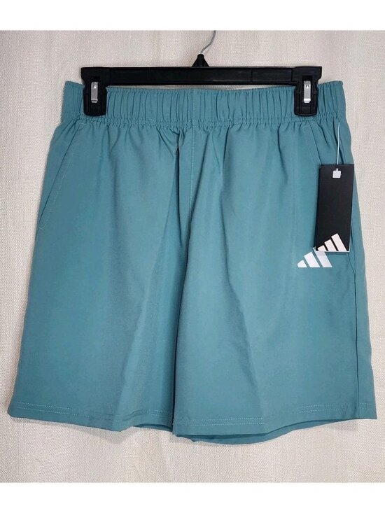 adidas Other - Adidas Boys Athletic Shorts Regular Fit Logo Teal Size Large (14/16) NWT